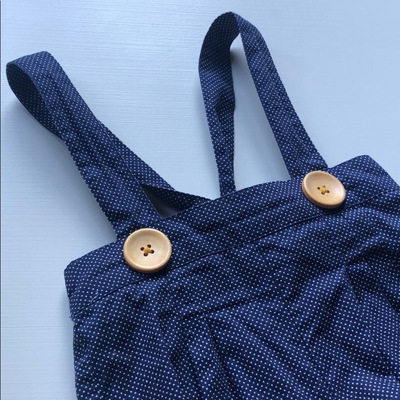 Lacey Lane | Navy Suspender Shorts | 4 - Picture 5 of 10